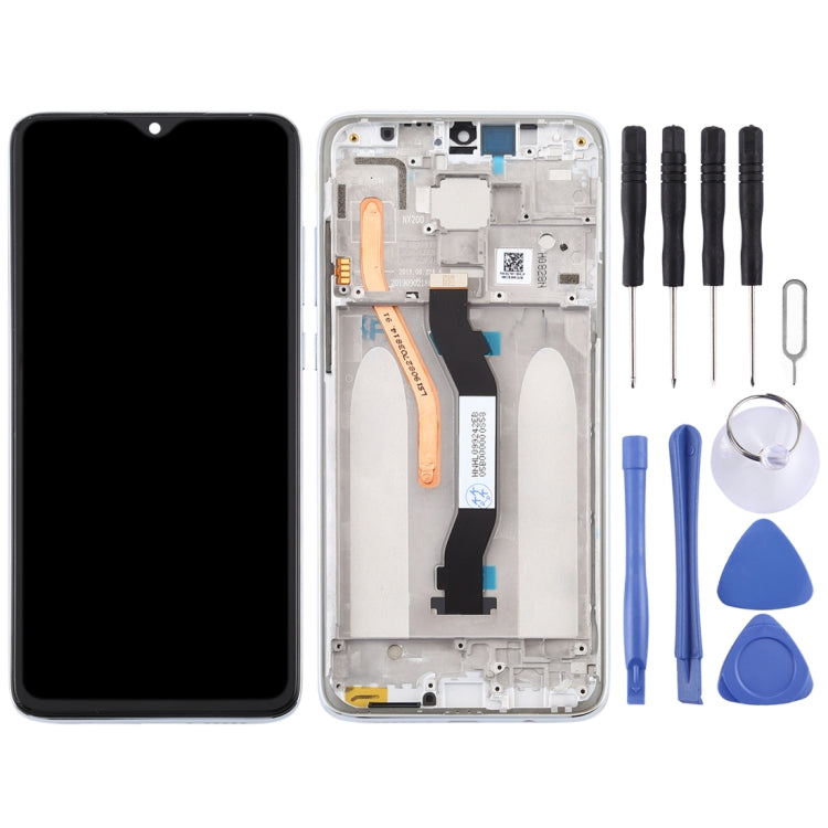 Xiaomi Redmi Note 8 Pro LCD Screen and Digitizer Full Assembly with Frame (White)