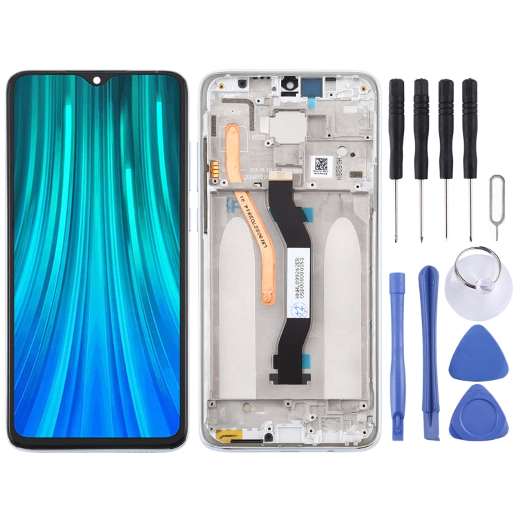 Xiaomi Redmi Note 8 Pro LCD Screen and Digitizer Full Assembly with Frame (White)