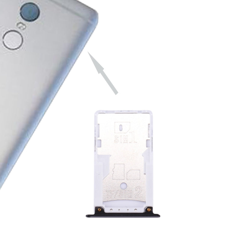 SIM & SIM / TF Card Tray for Xiaomi Redmi Note 4 (Black)