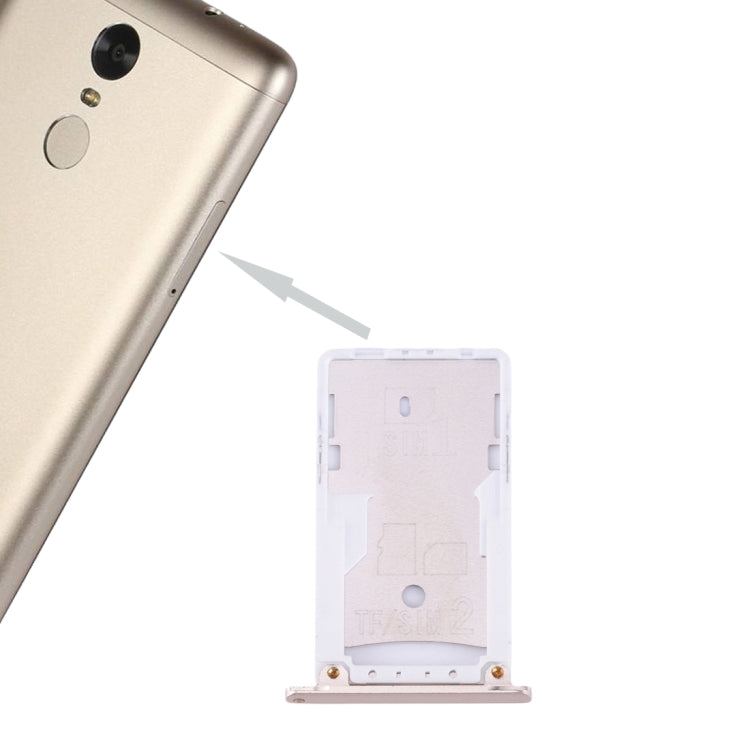 Xiaomi Redmi Note 3 (Qualcomm Version) SIM & SIM / TF Card Tray - Gold