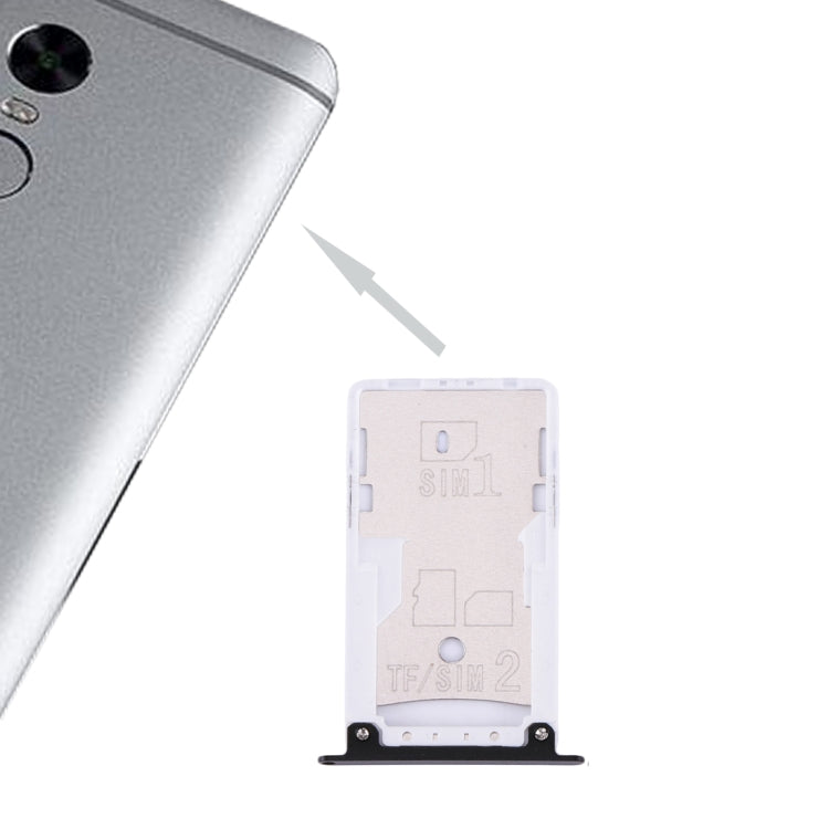 Xiaomi Redmi Note 4X SIM & Micro SD Card Tray Replacement (Black)