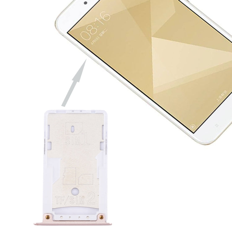 Gold SIM & SIM / TF Card Tray for Xiaomi Redmi 4X