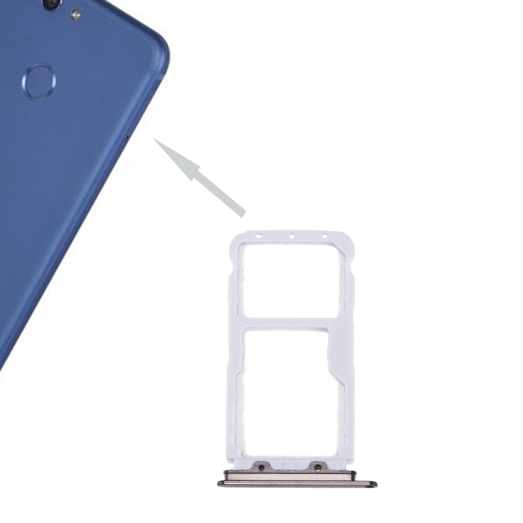 Huawei Nova 2 SIM Card Tray and SIM/Micro SD Card Tray Replacement Set (Black)