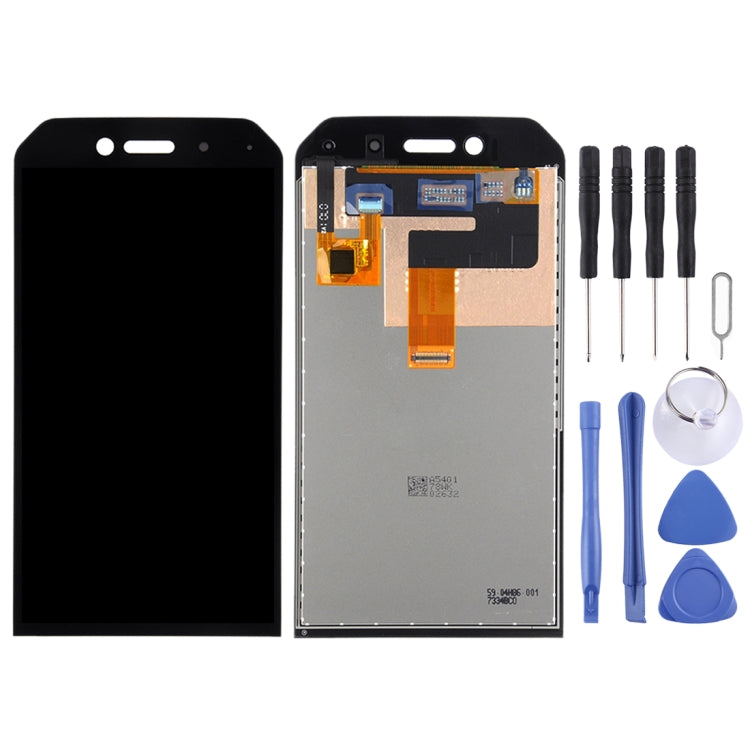 Black LCD Screen and Digitizer Full Assembly for Caterpillar CAT S41