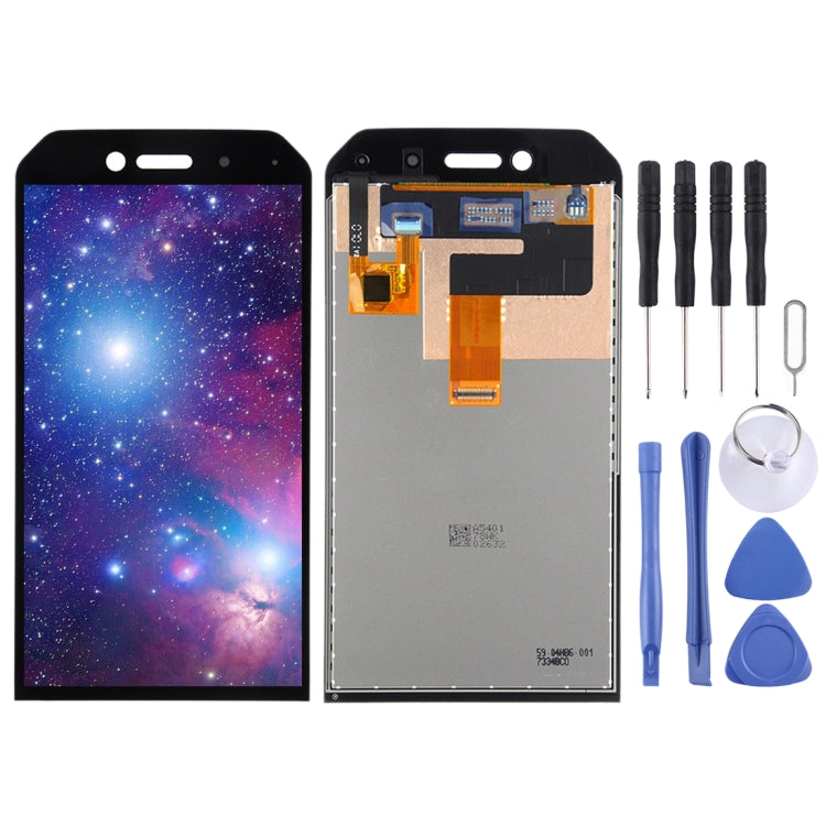 Black LCD Screen and Digitizer Full Assembly for Caterpillar CAT S41