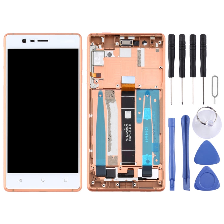 Nokia 3 TA-1032 Gold LCD Screen Replacement with Frame and Side Keys