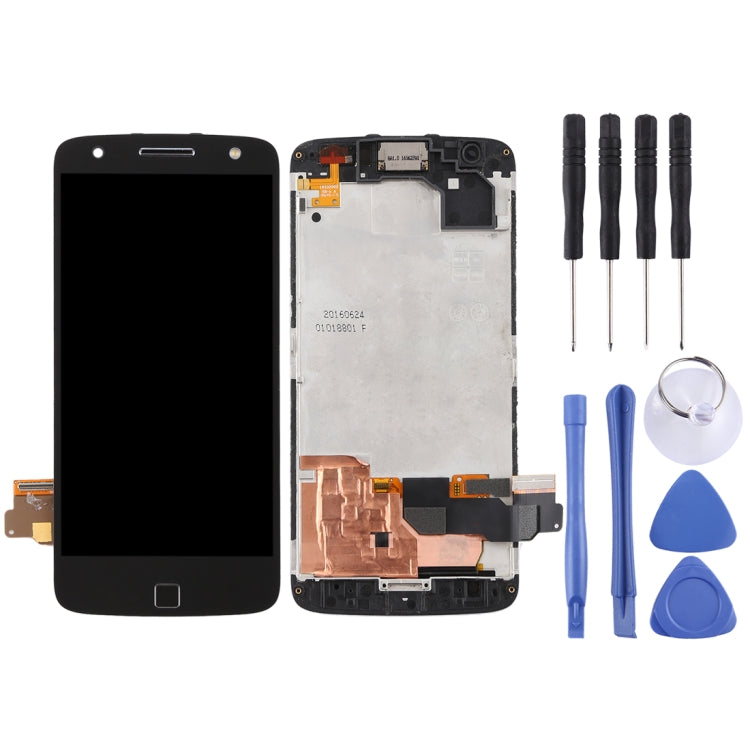 Motorola Moto Z Force XT1650-02 LCD Screen and Digitizer Full Assembly with Frame - Black