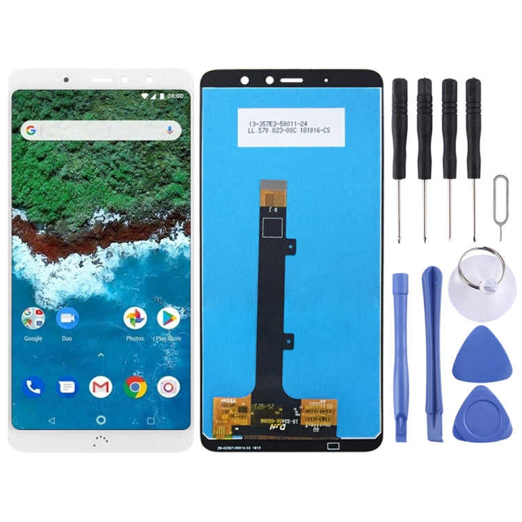 LCD Screen and Digitizer Assembly for BQ Aquaris X2/X2 Pro (White)
