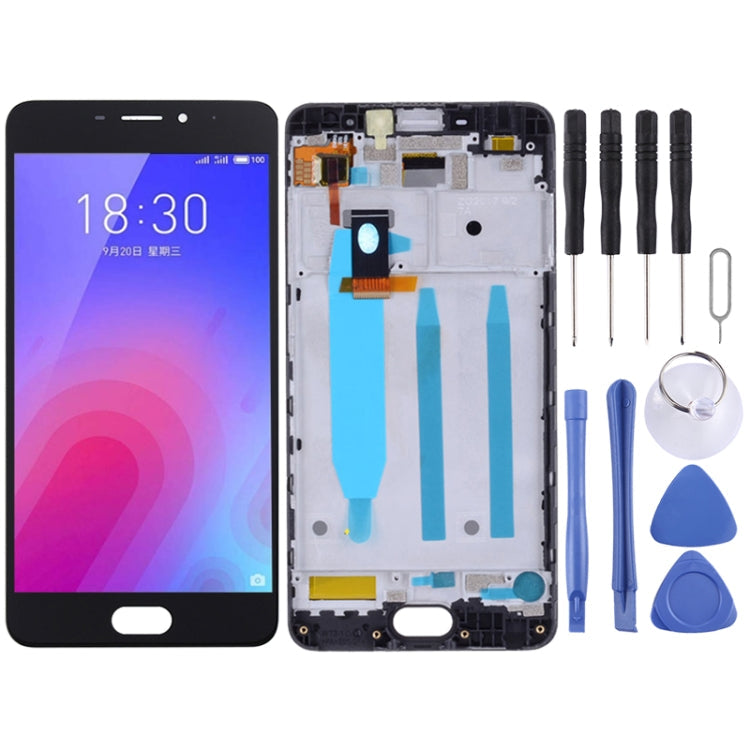Full Assembly LCD Screen and Digitizer for Meizu M6 M711H M711Q(Black) with Frame
