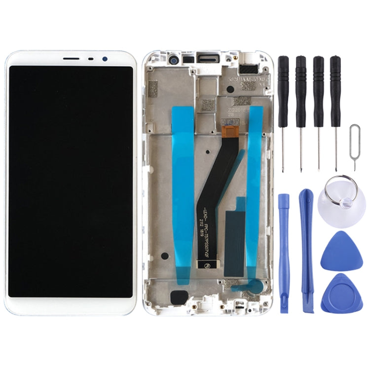 LCD Screen and Digitizer Full Assembly with Frame for Meizu M6T M811Q (White) - Enhance Your Device's Display Appearance