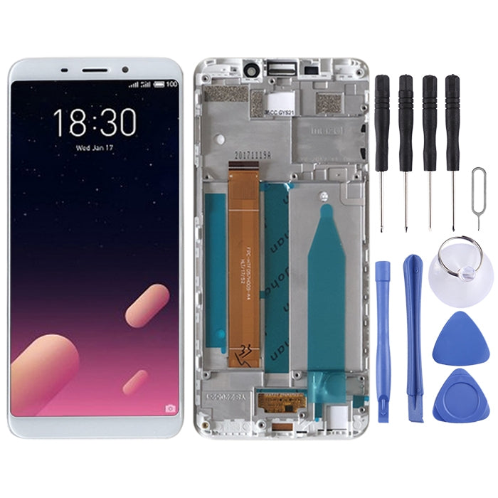 LCD Screen and Digitizer Full Assembly with Frame for Meizu M6s M712H M712Q (White) - Renew your Meizu M6s with High-Quality Display