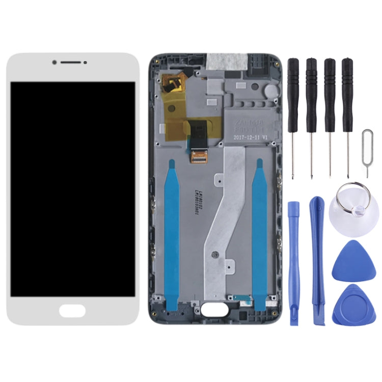 LCD Screen and Digitizer Full Assembly with Frame for Meizu M3 Note (International Version) M681H M681Q(White)