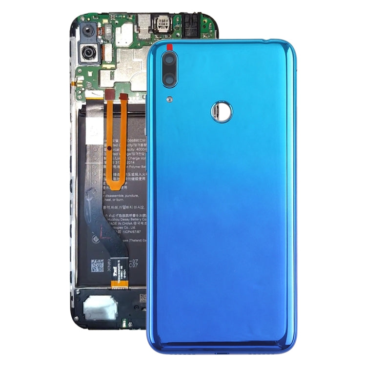Battery Back Cover with Camera Lens & Side Keys for Huawei Y7 Prime (2019)(Blue)
