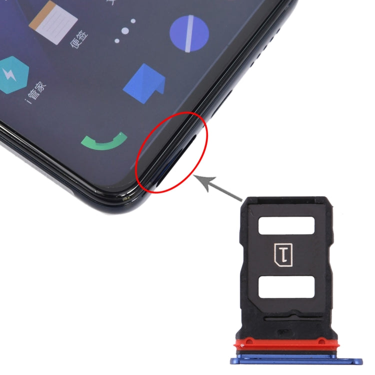 SIM Card Tray + SIM Card Tray for Vivo iQOO Pro in Blue