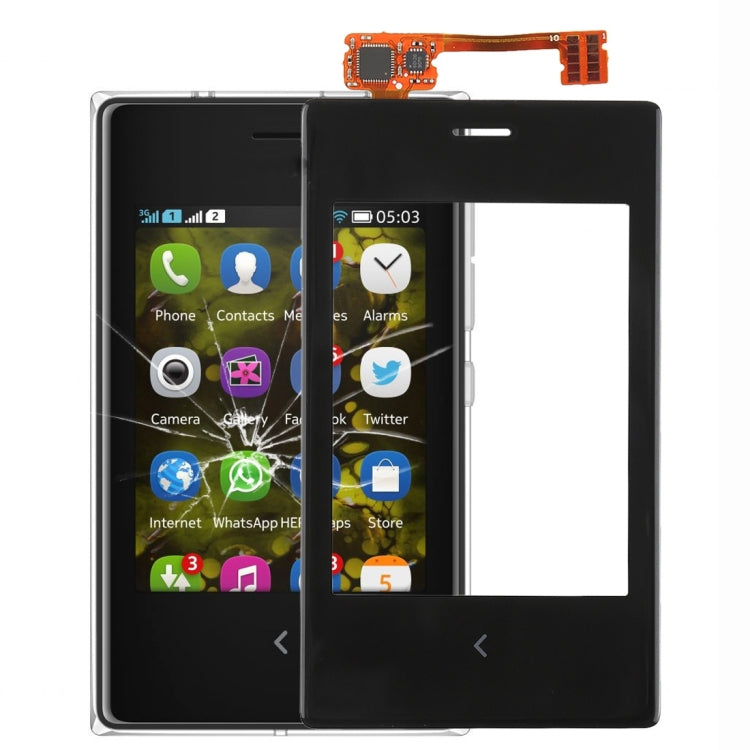 Replacement Touch Panel for Nokia Asha 503 in Black