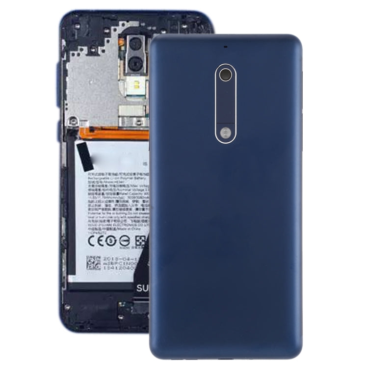 Blue Replacement Back Cover with Camera Lens & Side Keys for Nokia 5