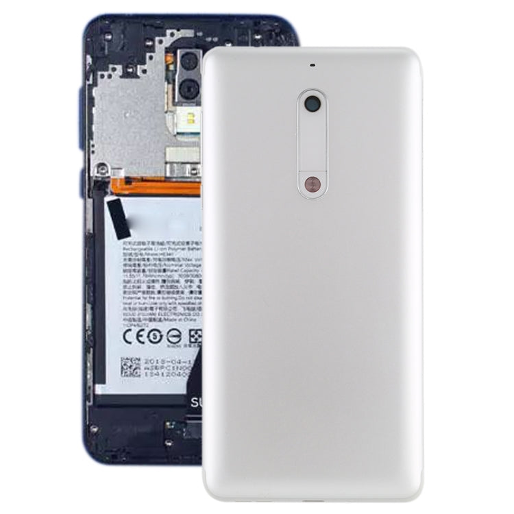 Nokia 5 White Battery Back Cover with Camera Lens & Side Keys
