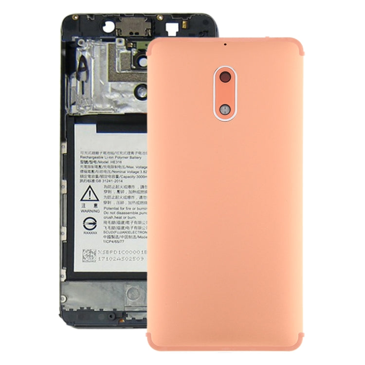 Gold Battery Back Cover with Camera Lens & Side Keys for Nokia 6 TA-1000 TA-1003 TA-1021 TA-1025 TA-1033 TA-1039