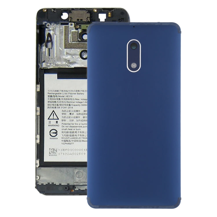Nokia 6 Battery Back Cover with Camera Lens & Side Keys (Blue)