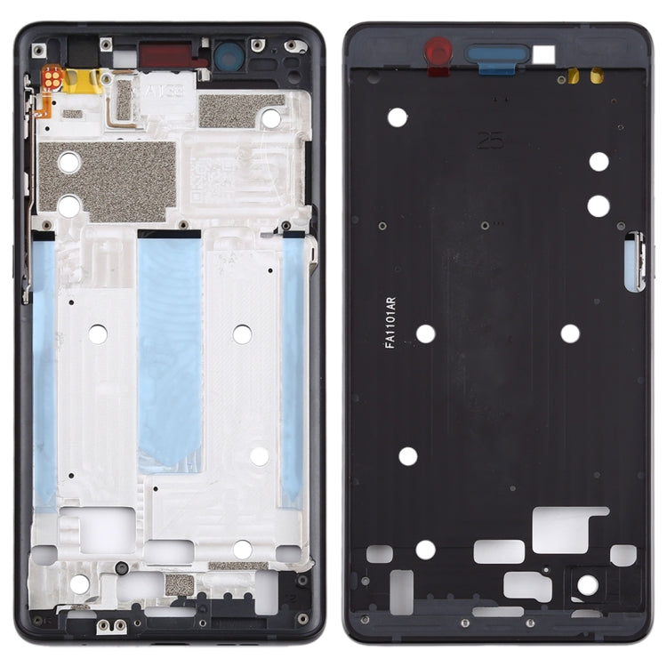 Front Housing LCD Frame Bezel Plate for Nokia 7 TA-1041 (Black) - Replacement Part