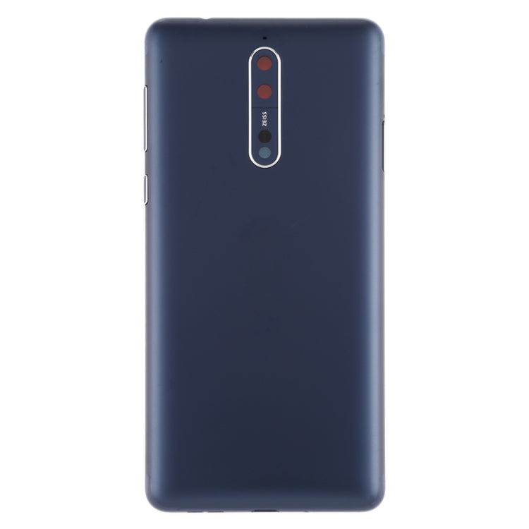 Blue Battery Back Cover with Camera Lens & Side Keys for Nokia 8 / N8 TA-1012 TA-1004 TA-1052