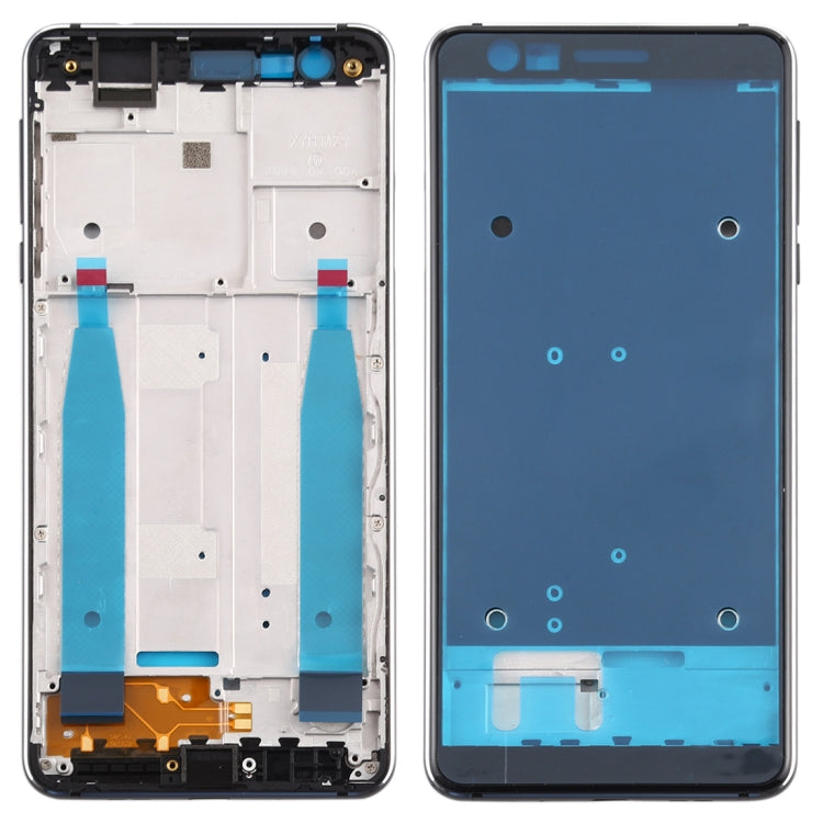Front Housing LCD Frame Bezel Plate for Nokia 3.1 (Black)