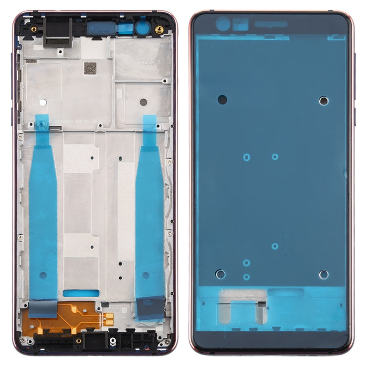 Front Housing LCD Frame Bezel Plate for Nokia 3.1 TA-1049 TA-1057 TA-1063 TA-1070 (Blue) - Replacement Frame for Nokia 3.1 TA-1049 TA-1057 TA-1063 TA-1070
