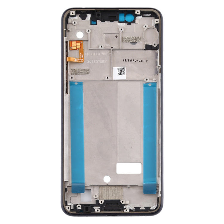 Front Housing LCD Frame Bezel Plate Replacement for Nokia 5.1 Plus(X5) - Black