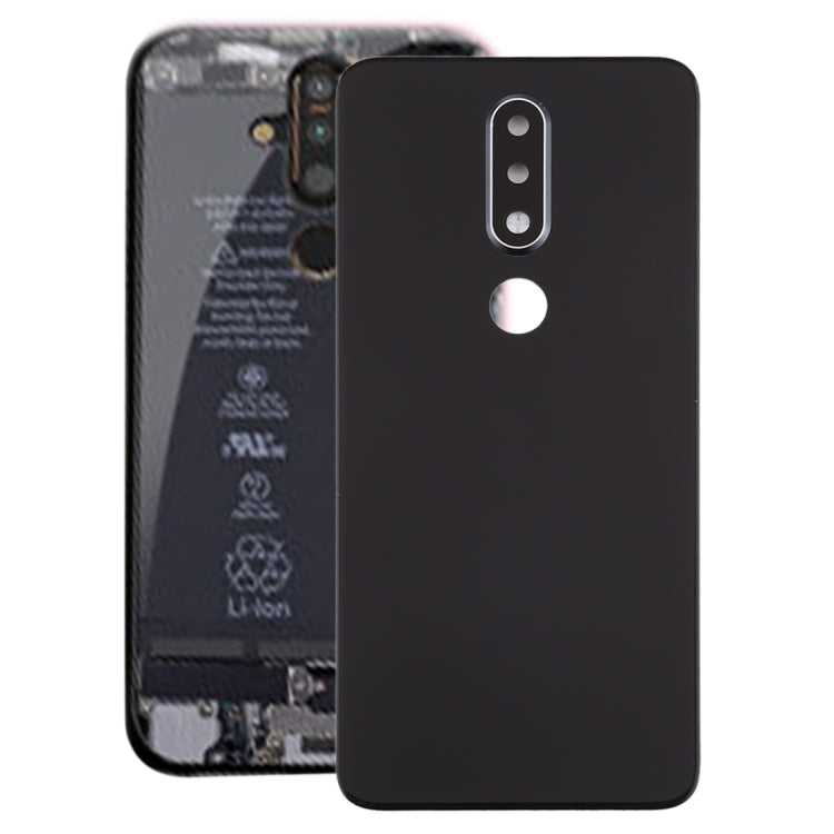 Battery Back Cover with Built-in Camera Lens for Nokia X6 (2018) / 6.1 Plus TA-1099 TA-1103 - Black