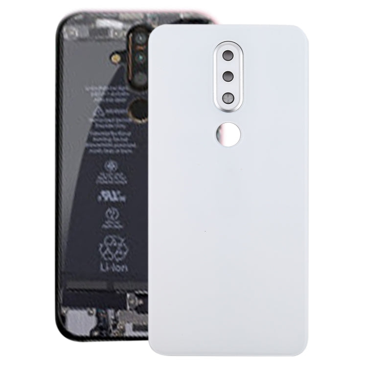 Replacement Battery Back Cover with Camera Lens for Nokia X6 (2018) / 6.1 Plus TA-1099 TA-1103 (White)