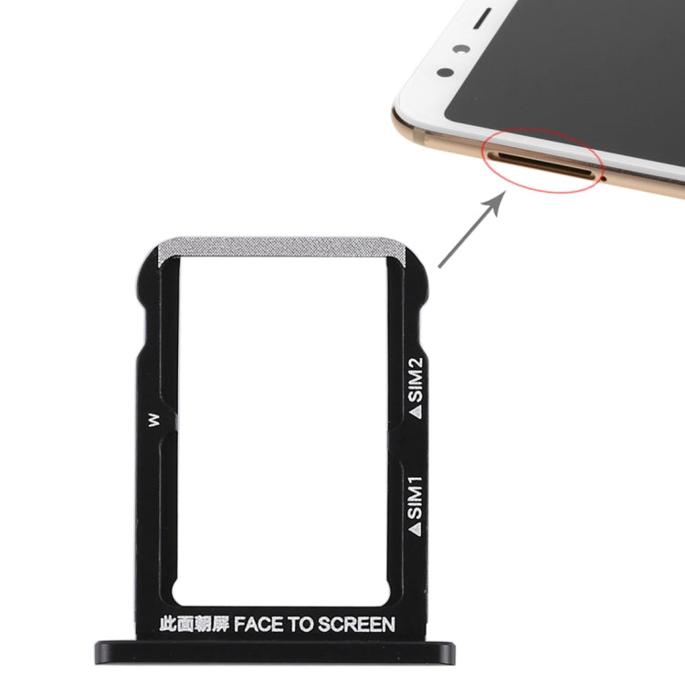 Xiaomi Mi 6X Double SIM Card Tray (Black)