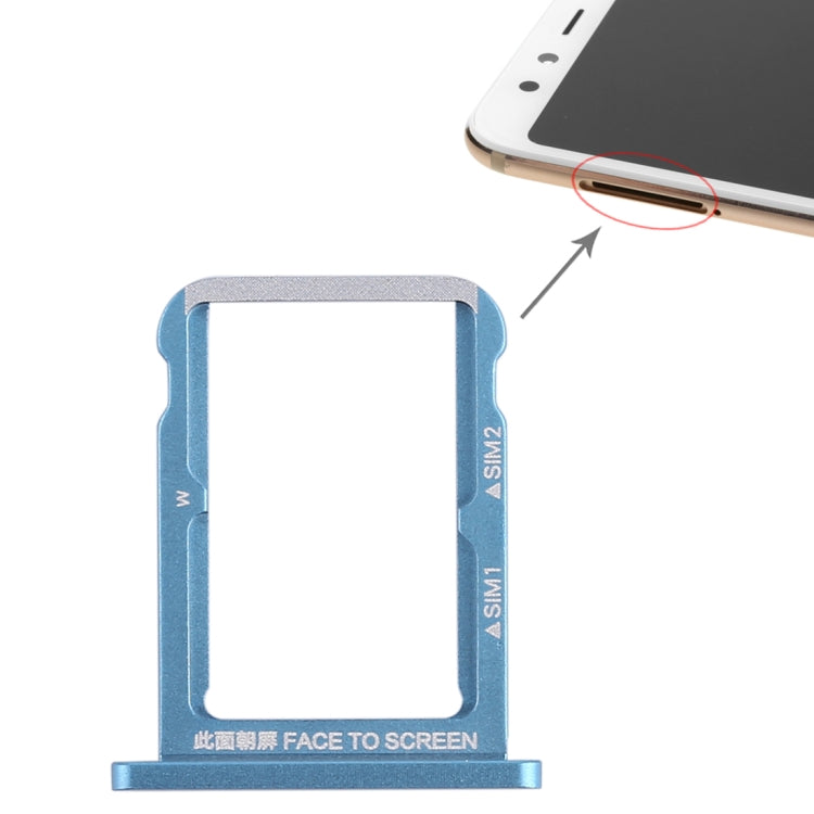 Blue Double SIM Card Tray Replacement for Xiaomi Mi 6X