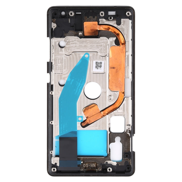 Nokia 8 Sirocco Black Front Housing LCD Frame Bezel Plate