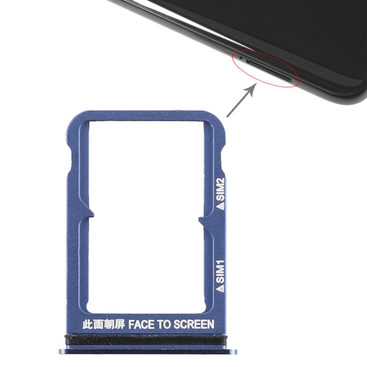 Xiaomi Mi 8 Blue Dual SIM Card Tray