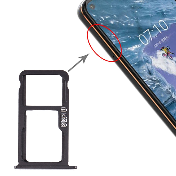 SIM Card Tray Replacement for Nokia X7/8.1/7.1 Plus/TA-1131 in Black