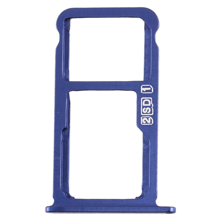 SIM Card Tray and Micro SD Card Tray Replacement for Nokia X7 / 8.1 / 7.1 Plus / TA-1131 (Blue)