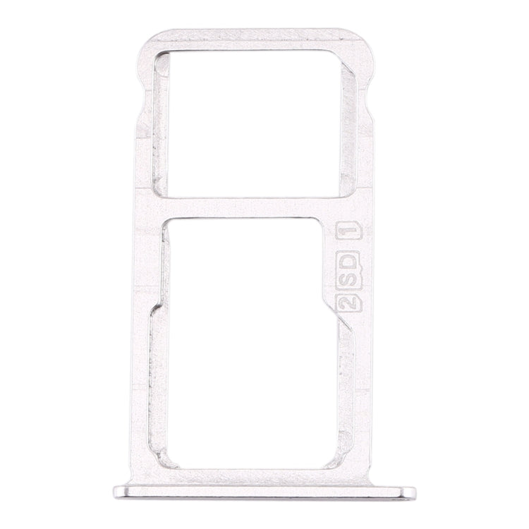 SIM Card Tray and Micro SD Card Tray Replacement for Nokia X7 / 8.1 / 7.1 Plus / TA-1131 (Silver)