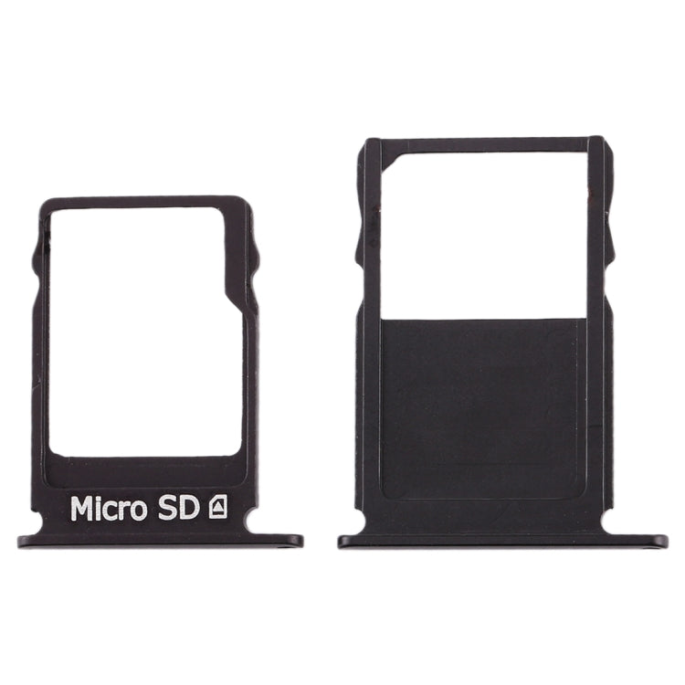 SIM Card Tray + Micro SD Card Tray for Nokia  3 TA-1020 TA-1028 TA-1032 TA-1038(Black)