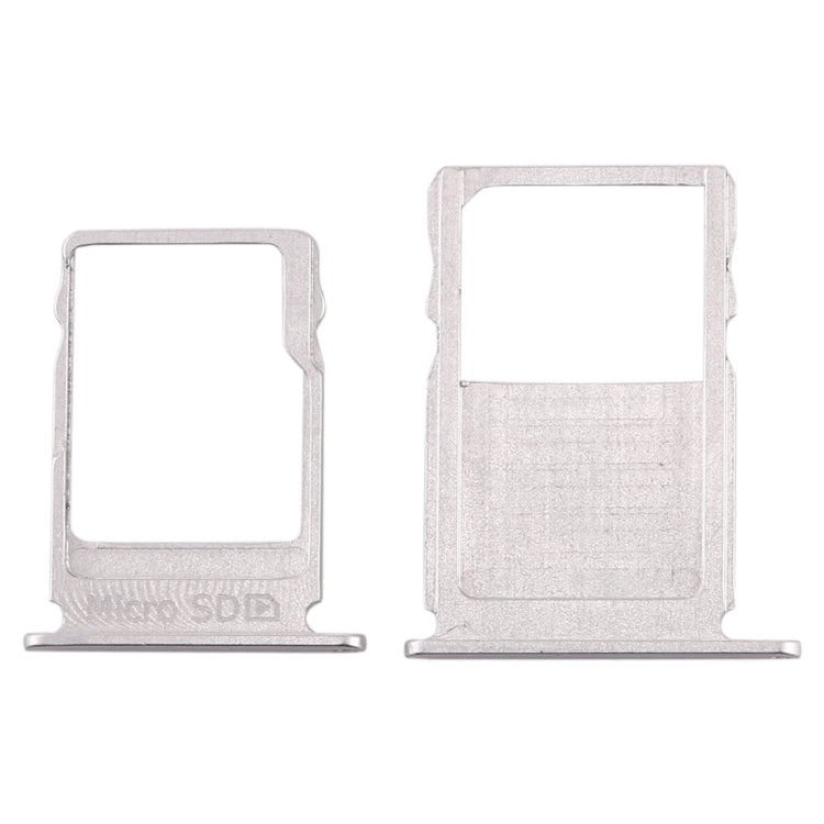 SIM Card Tray + Micro SD Card Tray for Nokia  3 TA-1020 TA-1028 TA-1032 TA-1038(Silver)