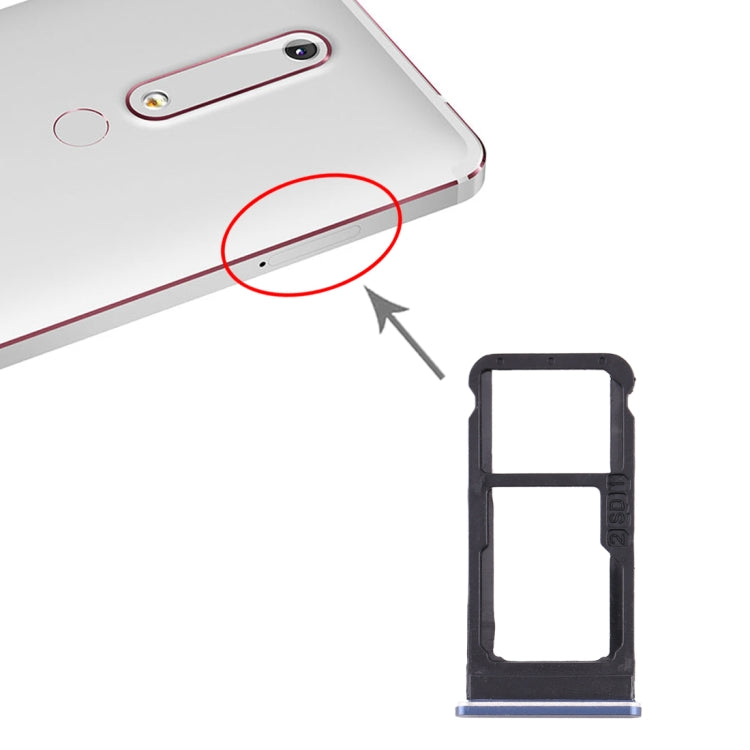 Nokia 6.1 / 6 (2018) SIM Card Tray Replacement Kit - Blue