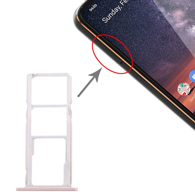 Nokia 3.2 SIM Card and Micro SD Card Tray Replacement (Pink)