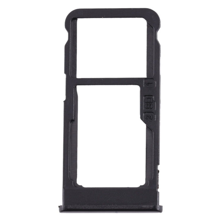 SIM Card Tray and Micro SD Card Tray Replacement for Nokia 5.1 Plus (Black)