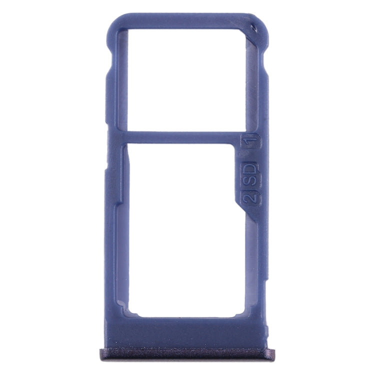 SIM Card Tray and Micro SD Card Tray for Nokia 5.1 Plus/X5 TA-1102 TA-1105 TA-1108 TA-1109 TA-1112 TA-1120 TA-1199 (Blue)
