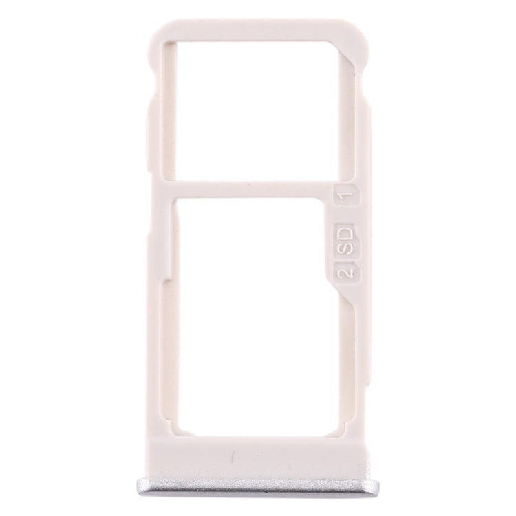 SIM Card Tray and Micro SD Card Tray Combo for Nokia 5.1 Plus (Silver)