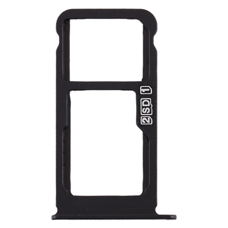 SIM Card Tray and Micro SD Card Tray Replacement Kit for Nokia X6 (2018) / TA-1099 / 6.1 Plus (Black)