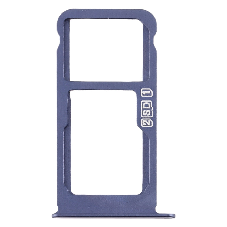 SIM Card Tray + SIM Card/Micro SD Card Tray for Nokia X6 (2018)/TA-1099/6.1 Plus (Blue)