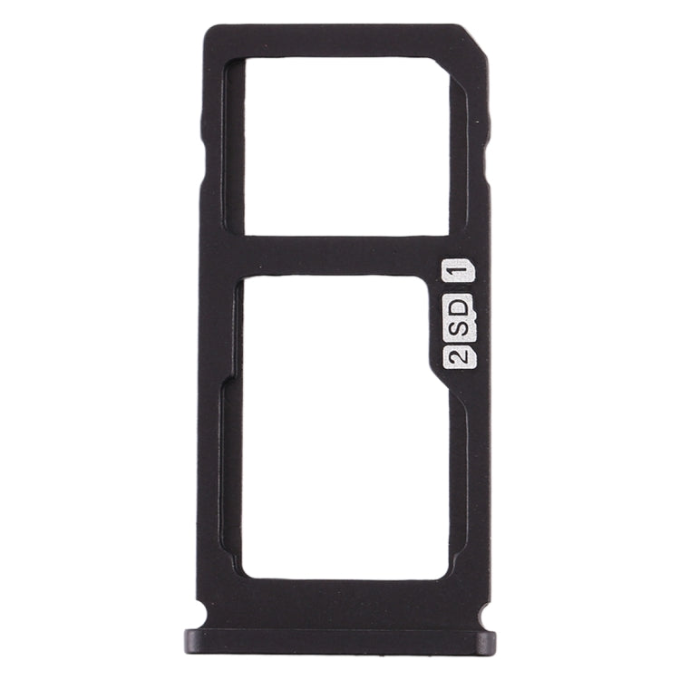 SIM Card Tray + Micro SD Card Tray for Nokia 8/N8 TA-1012 TA-1004 TA-1052 (Black)