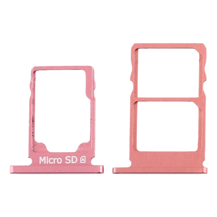 SIM Card Tray Set for Nokia 5.1 TA-1075 (Purplish Red) with Micro SD Card Slot