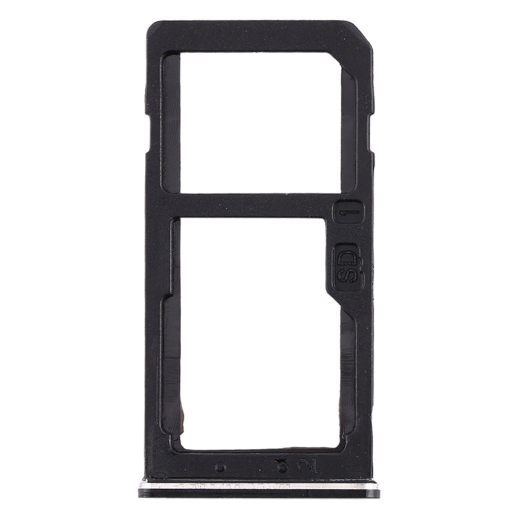 SIM Card Tray and Micro SD Card Tray for Nokia 6 - Black