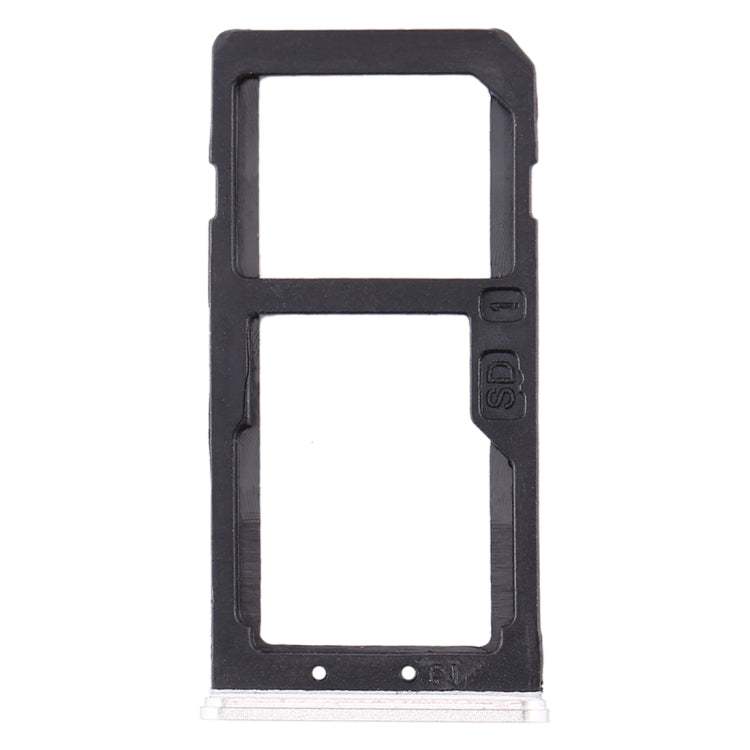 White SIM Card Tray + Micro SD Card Tray for Nokia 6 TA-1000 TA-1003 TA-1021 TA-1025 TA-1033 TA-1039